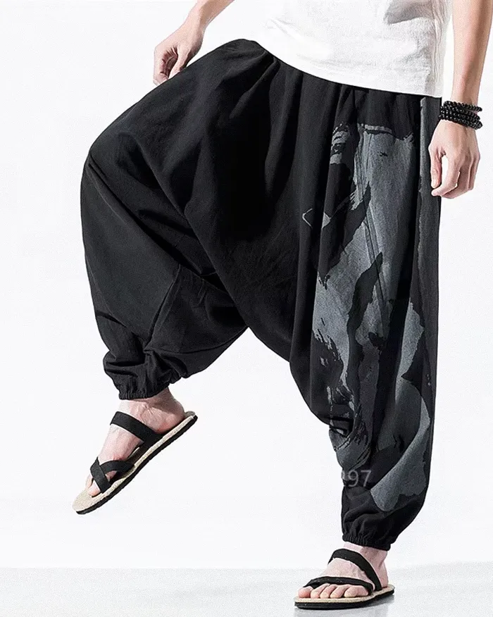 Men's crotch drop pants "Ishiga" - Image 10