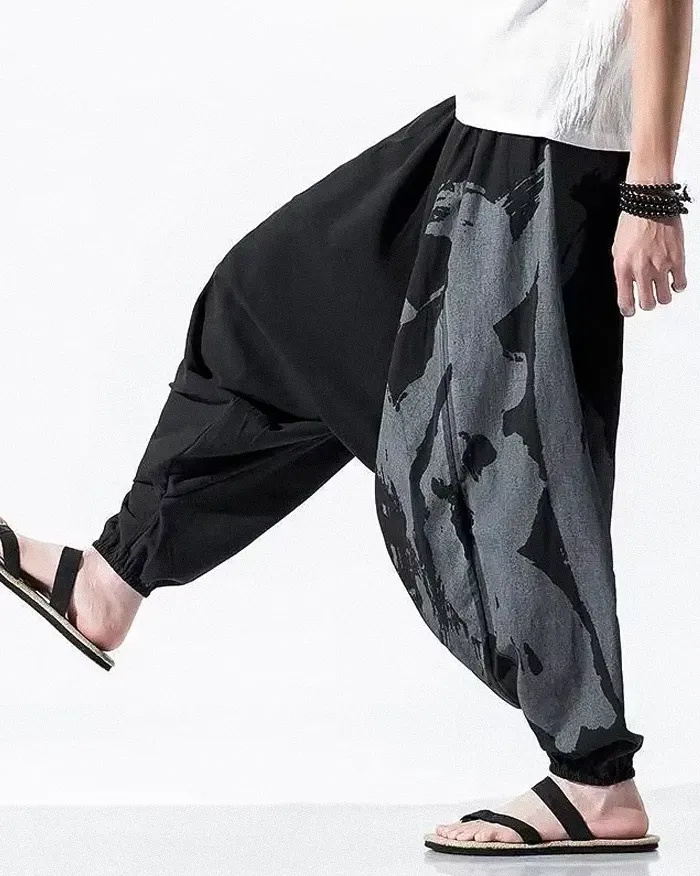 Men's crotch drop pants "Ishiga" - Image 12