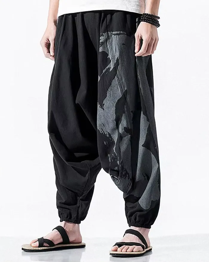 Men's crotch drop pants "Ishiga" - Image 2