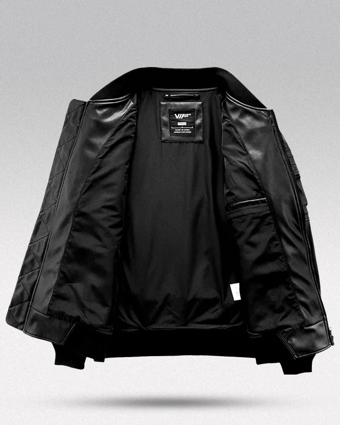 Men's faux leather bomber jacket "Tsuji" - Image 3