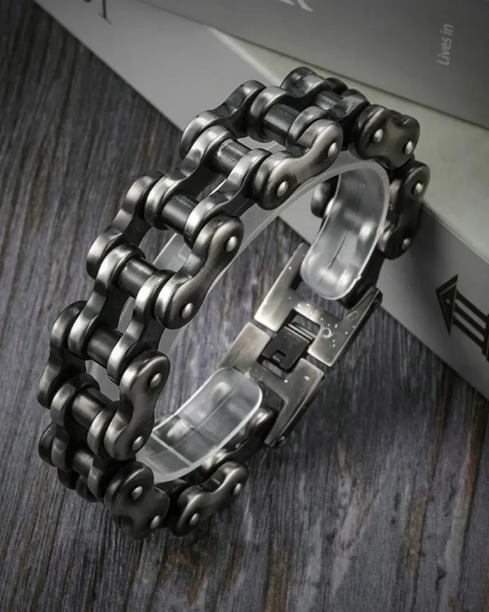 Men's heavy stainless steel bracelet "Kron" - Image 3