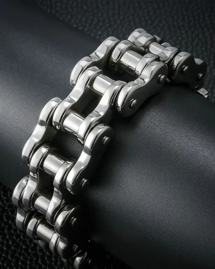Men's heavy stainless steel bracelet "Kron" - Image 5