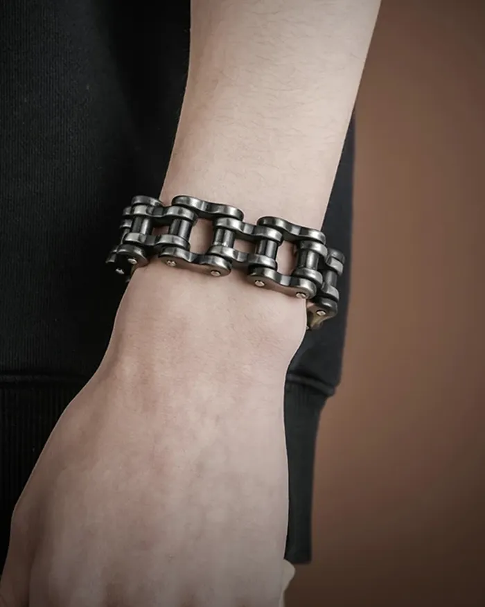 Men's heavy stainless steel bracelet "Kron" - Image 9