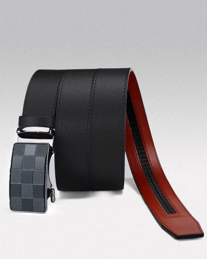 Men's leather automatic buckle belt "Lizuka" - Image 4