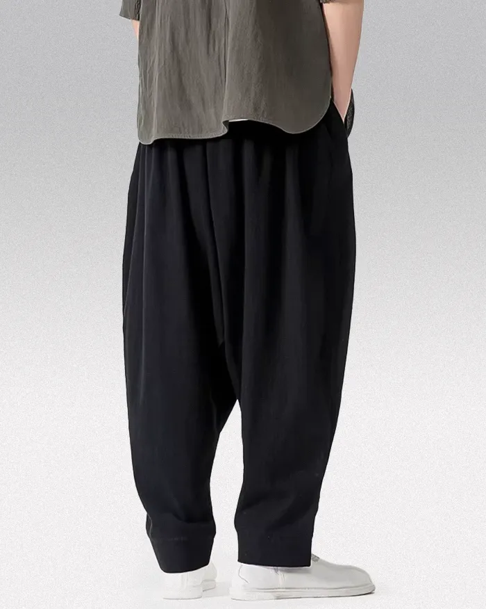 Men's linen harem pants "Kowada" - Image 3