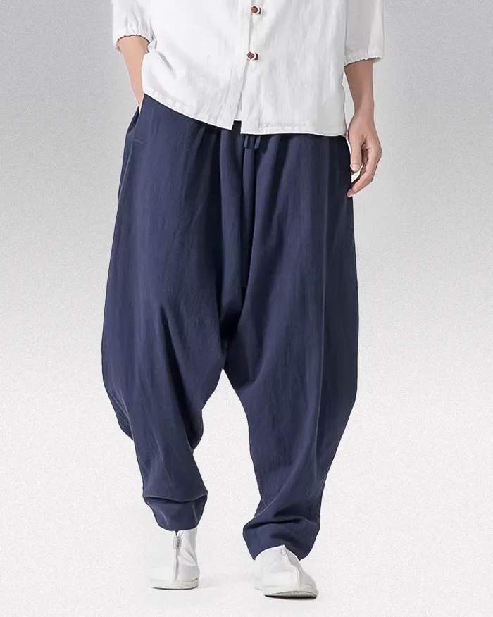 Men's linen harem pants "Kowada" - Image 5