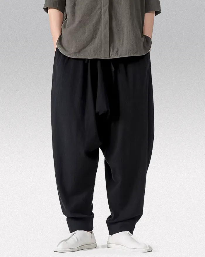Men's linen harem pants "Kowada" - Image 6