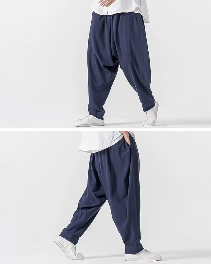 Men's linen harem pants "Kowada" - Image 8