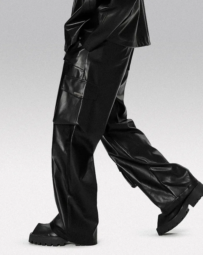 Men's pu leather pants "Kihara" - Image 3