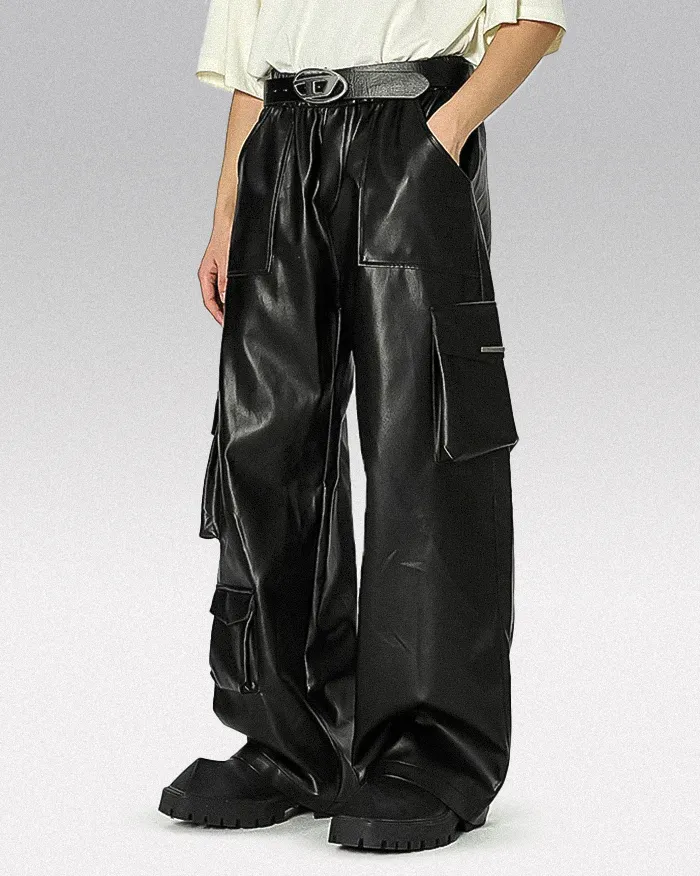Men's pu leather pants "Kihara" - Image 4
