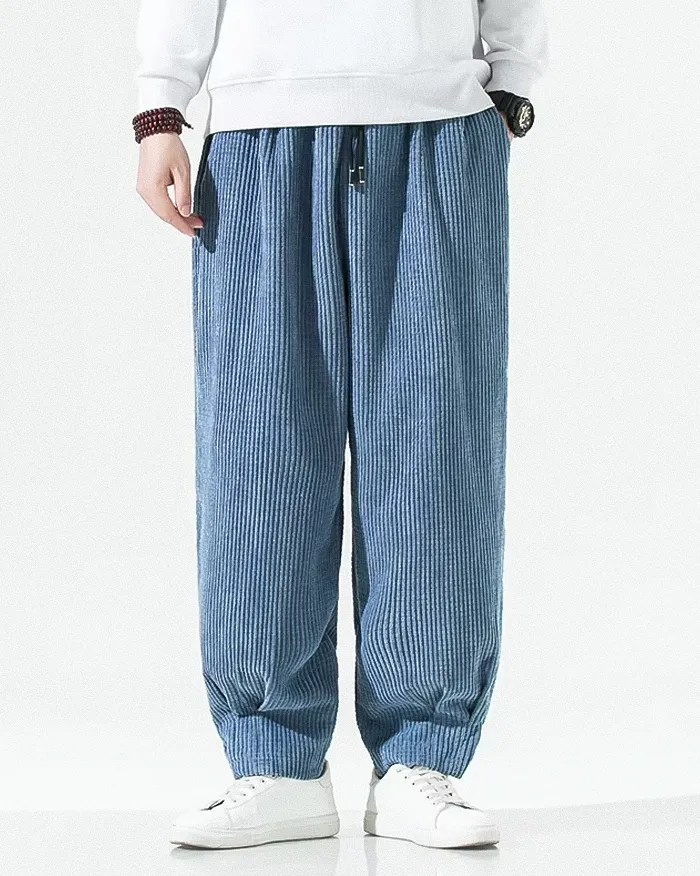 Men's wide leg corduroy pants "Hyoga" - Image 2