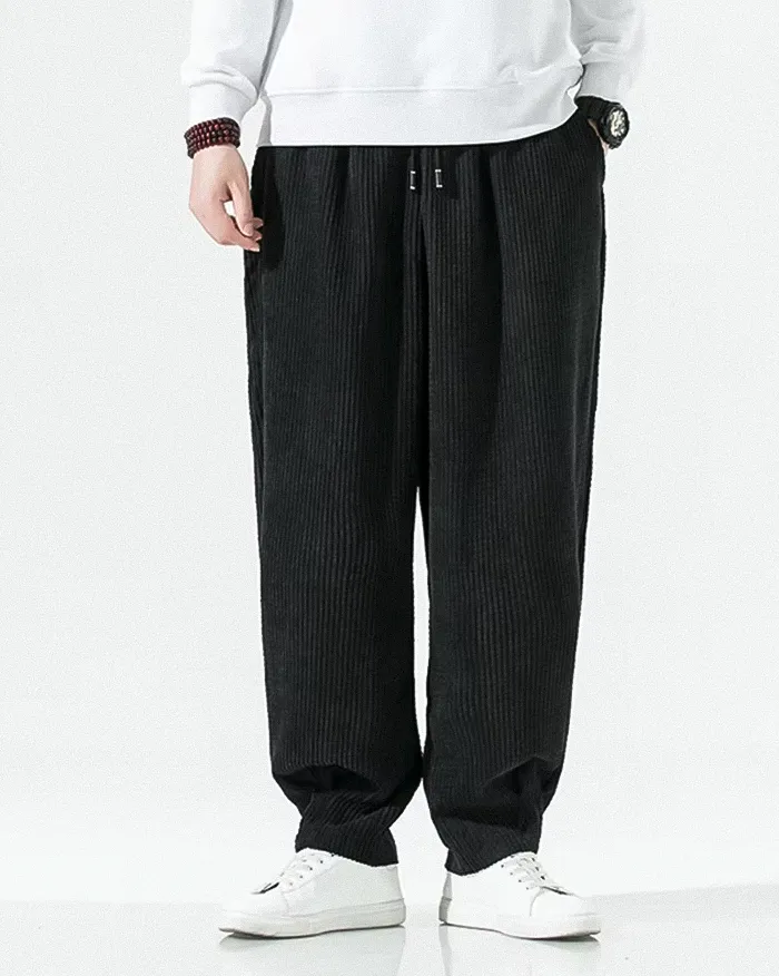 Men's wide leg corduroy pants "Hyoga" - Image 3
