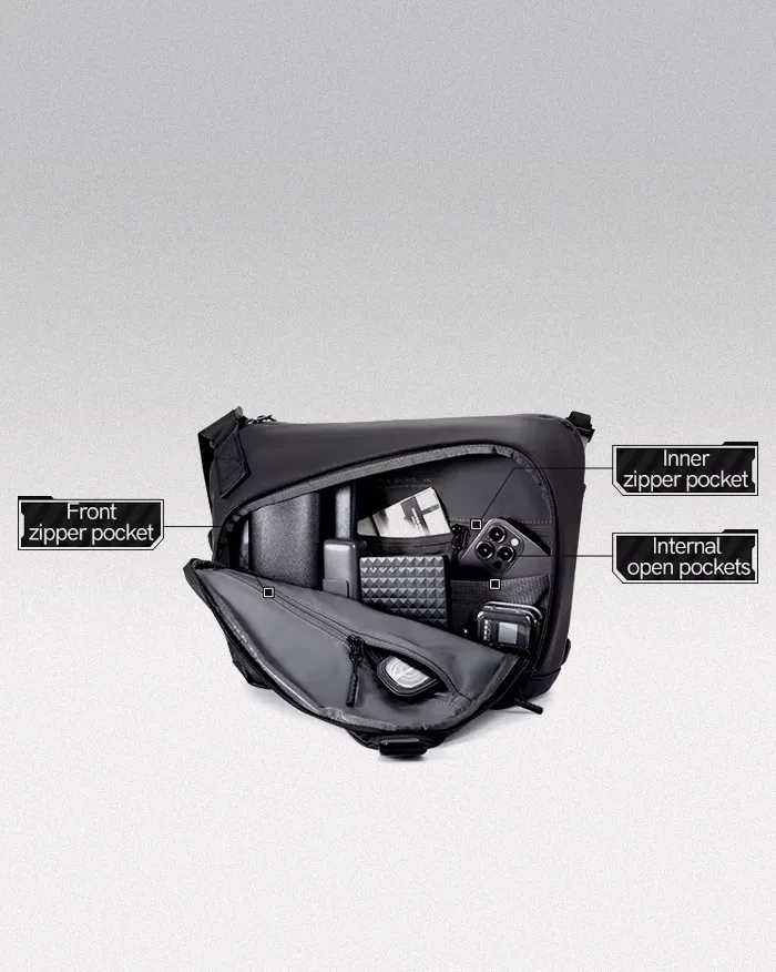 Messenger bag black "Higarashi" - Image 12