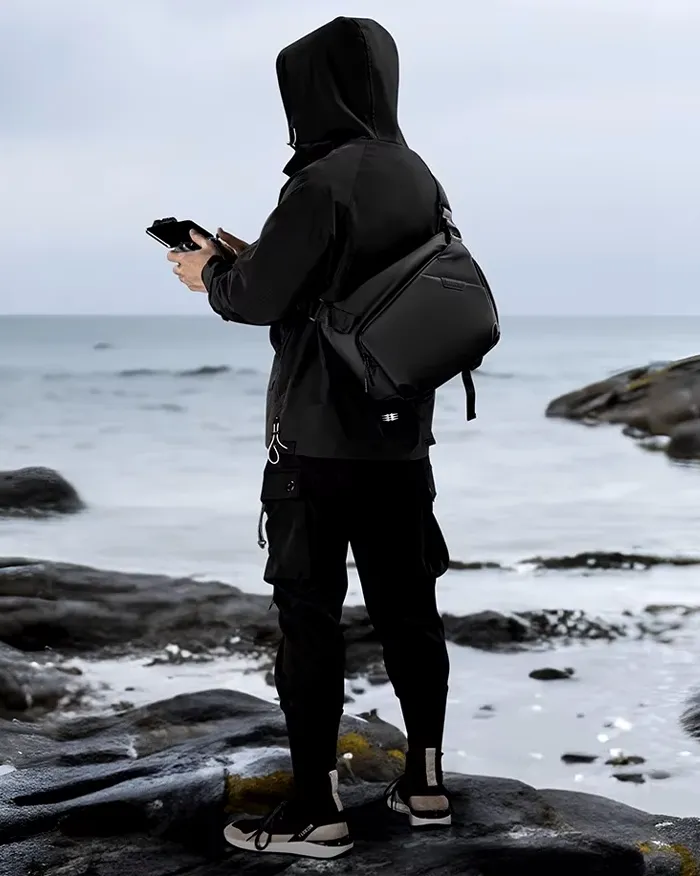Messenger bag black "Higarashi" - Image 5