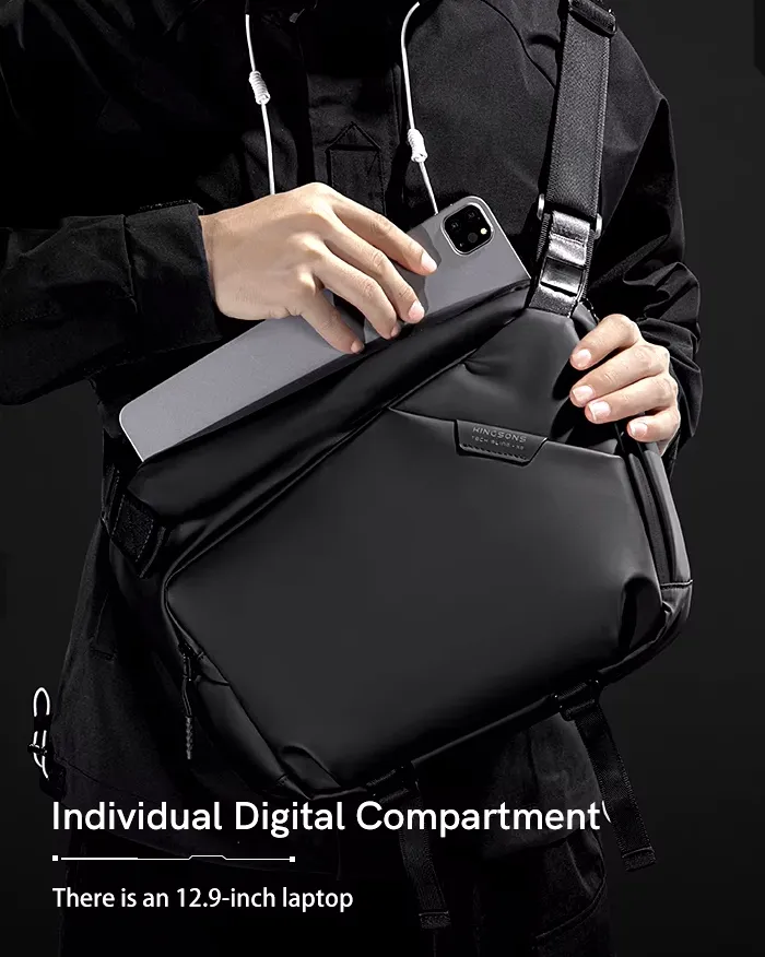 Messenger bag black "Higarashi" - Image 8