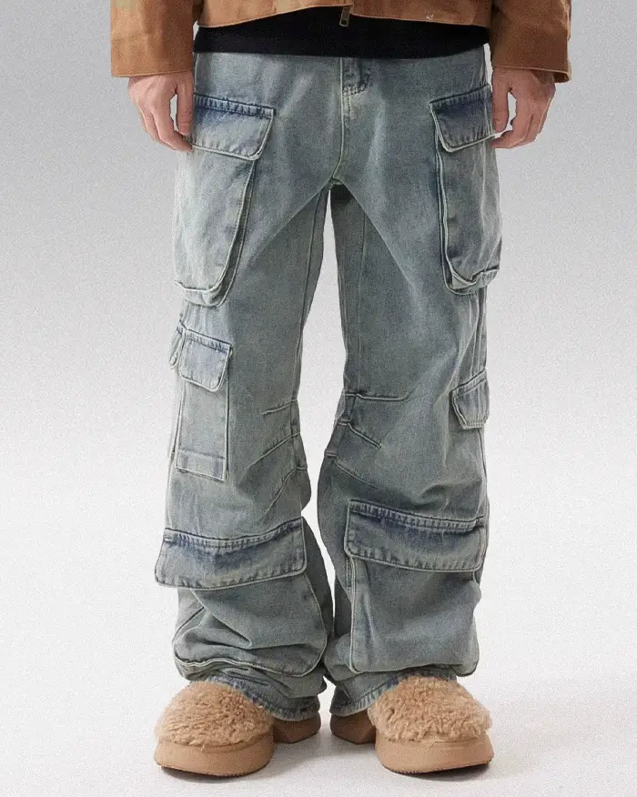Multi pocket cargo jeans "Koji" - Image 4