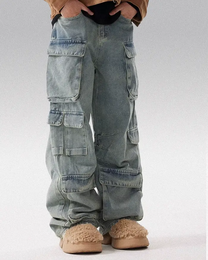 Multi pocket cargo jeans "Koji" - Image 5