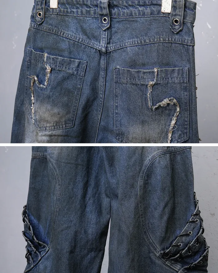 Patchwork Distressed Jeans "Vadra" - Image 10