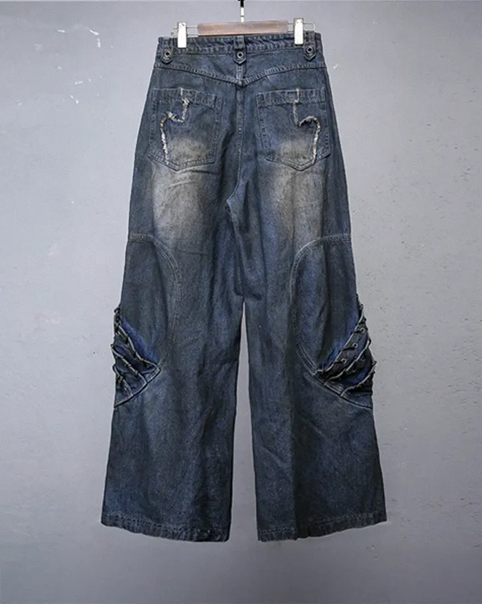 Patchwork Distressed Jeans "Vadra" - Image 8