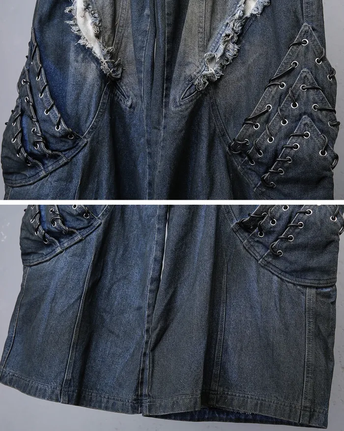 Patchwork Distressed Jeans "Vadra" - Image 9