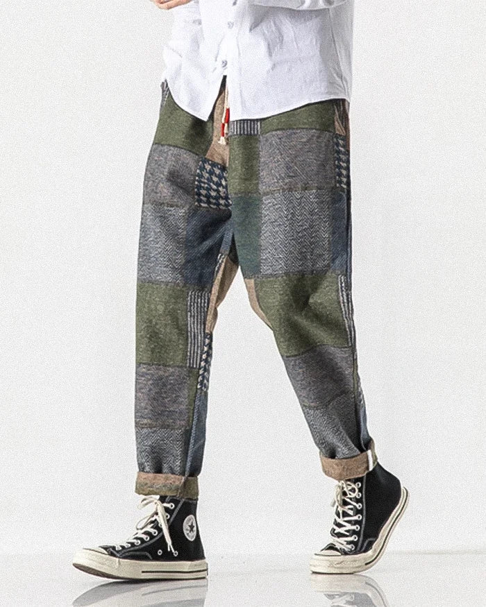 Patchwork harem pants "Tamura" - Image 8