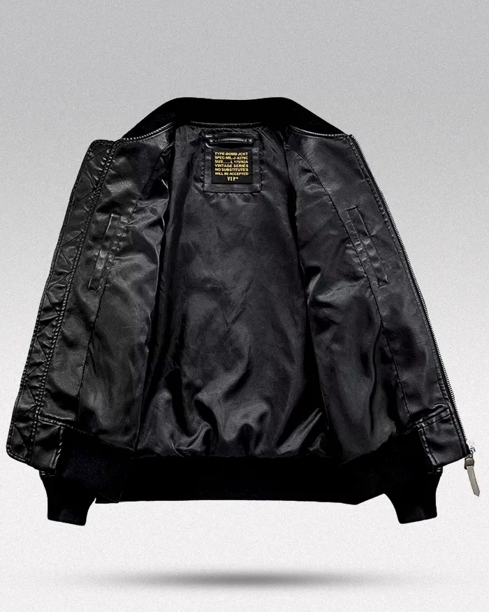 Pilot Leather Jacket "Sayuki" - Image 3