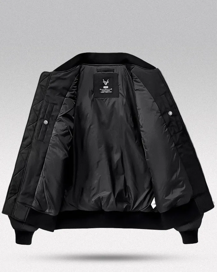 PU Patchwork bomber jacket "Masendai" - Image 3