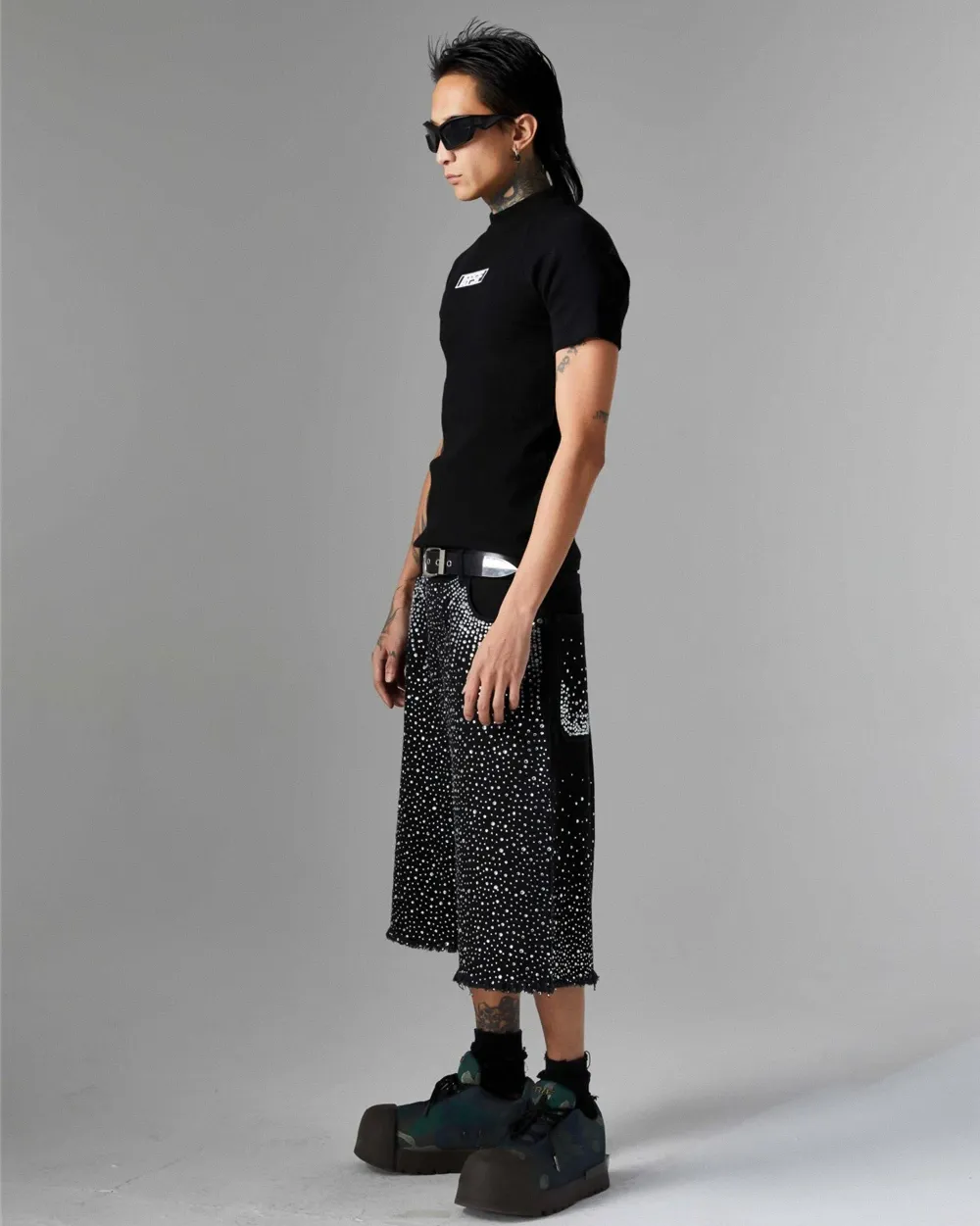 Rhinestone jorts "Zekaka" - Image 8