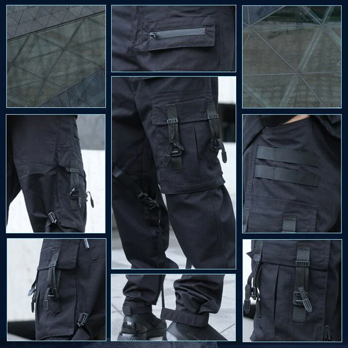 "Sentaro" Techwear cargo pants - Image 14