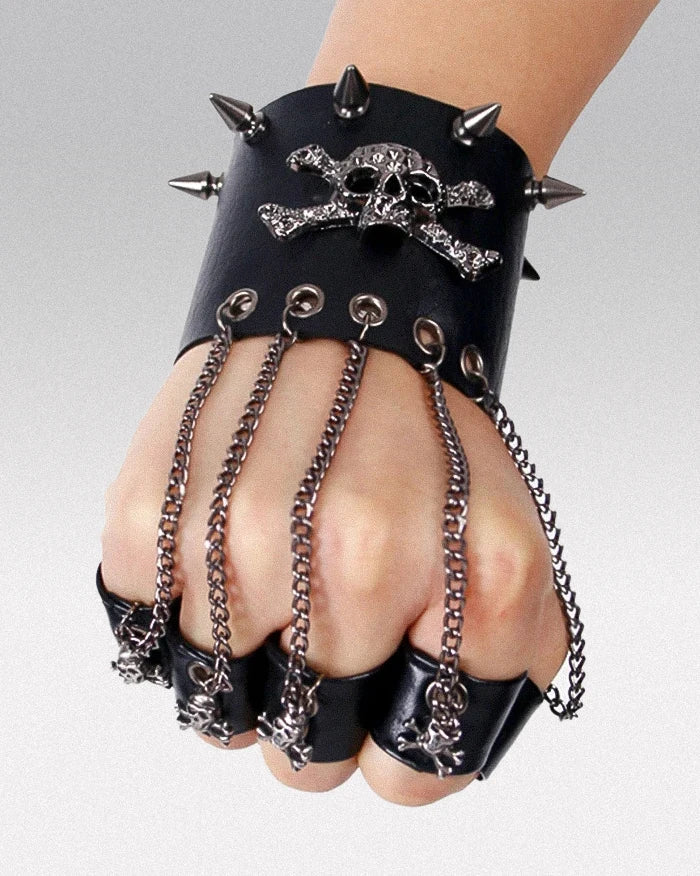 Skull bracelet glove - Image 2