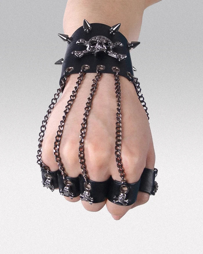 Skull bracelet glove - Image 5