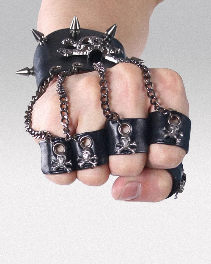 Skull bracelet glove - Image 6