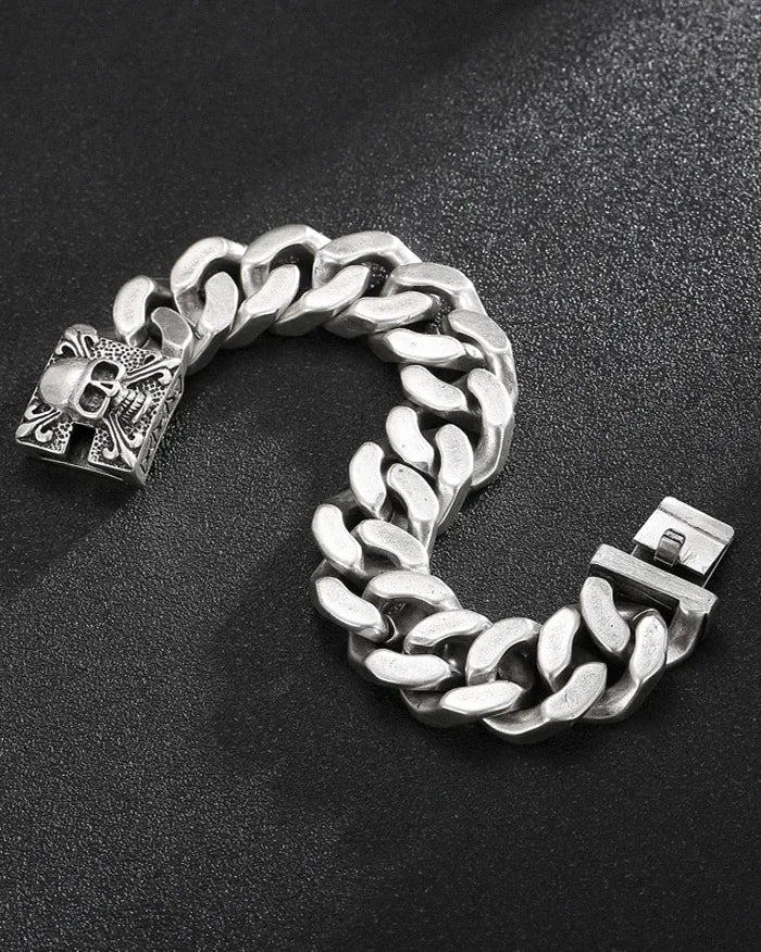 Stainless steel skull bracelet "Karn" - Image 4