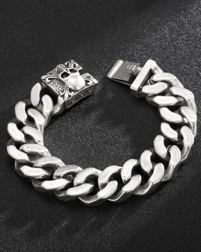 Stainless steel skull bracelet "Karn" - Image 8