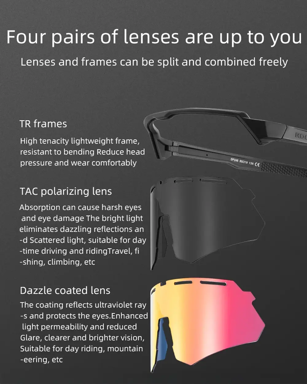 Sunglasses with interchangeable lenses "Recon" - Image 12