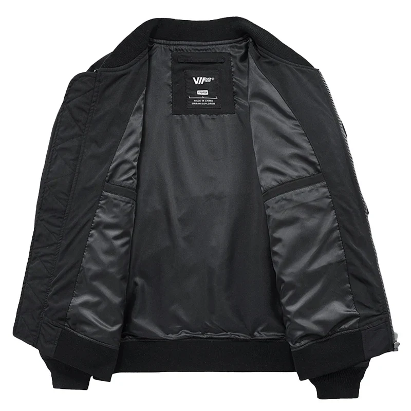 Black bomber jacket mens "Kitsuki" - Image 3