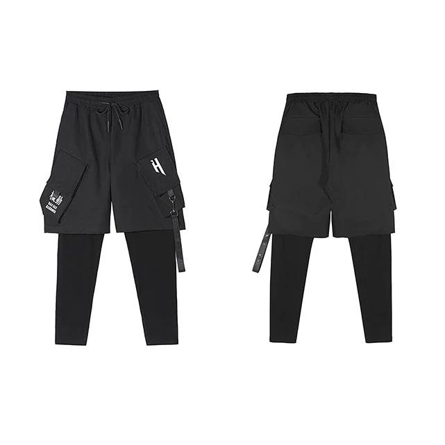 Techwear Cargo Pants - Faux Two Piece "Hirako" - Image 9