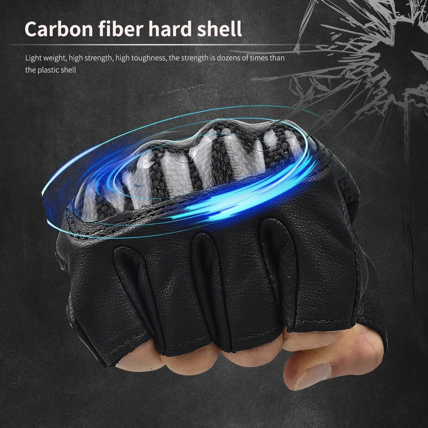 Techwear Fingerless Gloves "Gunky" - Image 4
