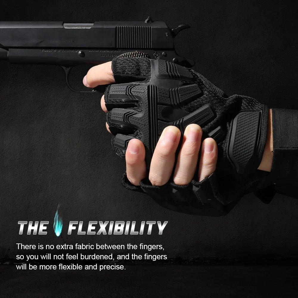 Techwear Fingerless Gloves "Sago" - Image 4