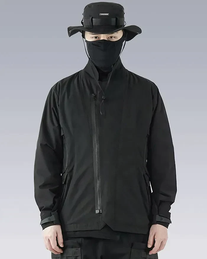 Black Techwear Jacket "Kino" - Image 11