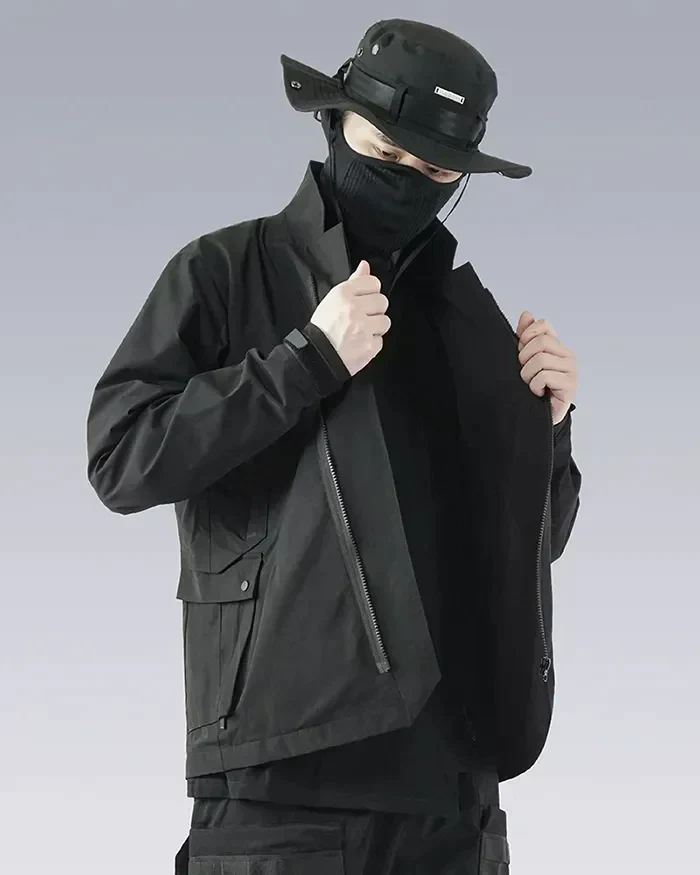 Black Techwear Jacket "Kino" - Image 5