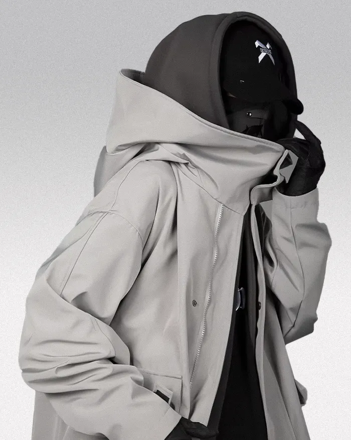 Techwear trench coat "Aketsu" - Image 10