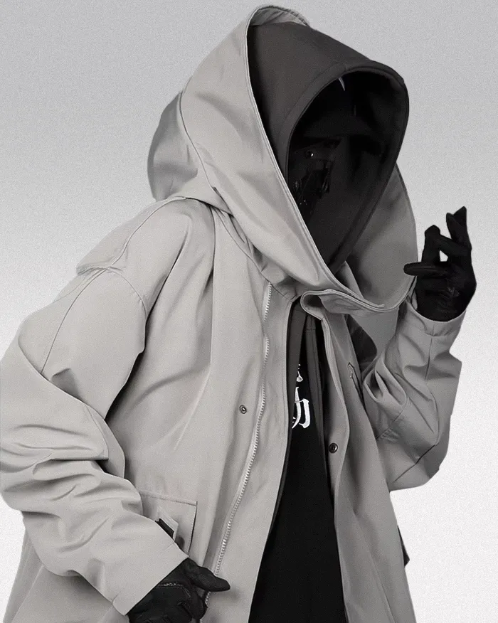 Techwear trench coat "Aketsu" - Image 11