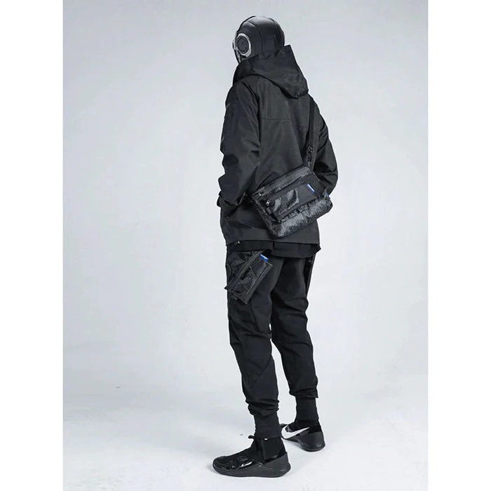 Black Techwear Windbreaker "Rinker" - Image 5