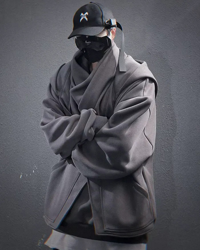 Turtleneck hoodie men's "Hinshiro" - Image 12