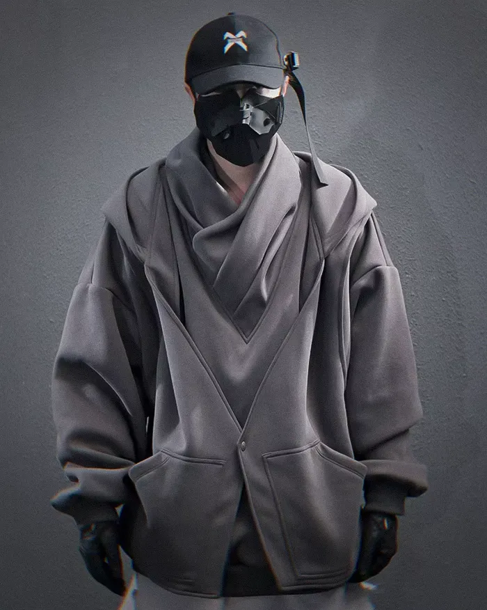 Turtleneck hoodie men's "Hinshiro" - Image 13