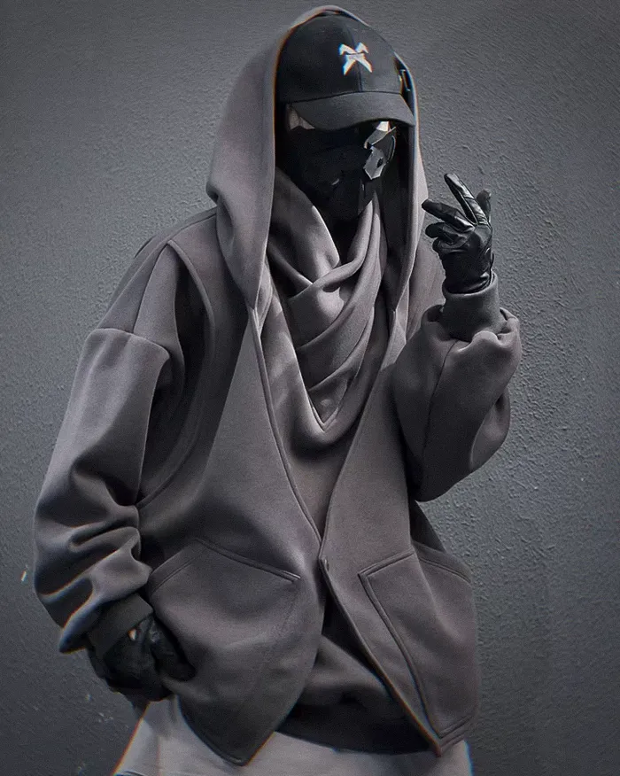 Turtleneck hoodie men's "Hinshiro" - Image 2