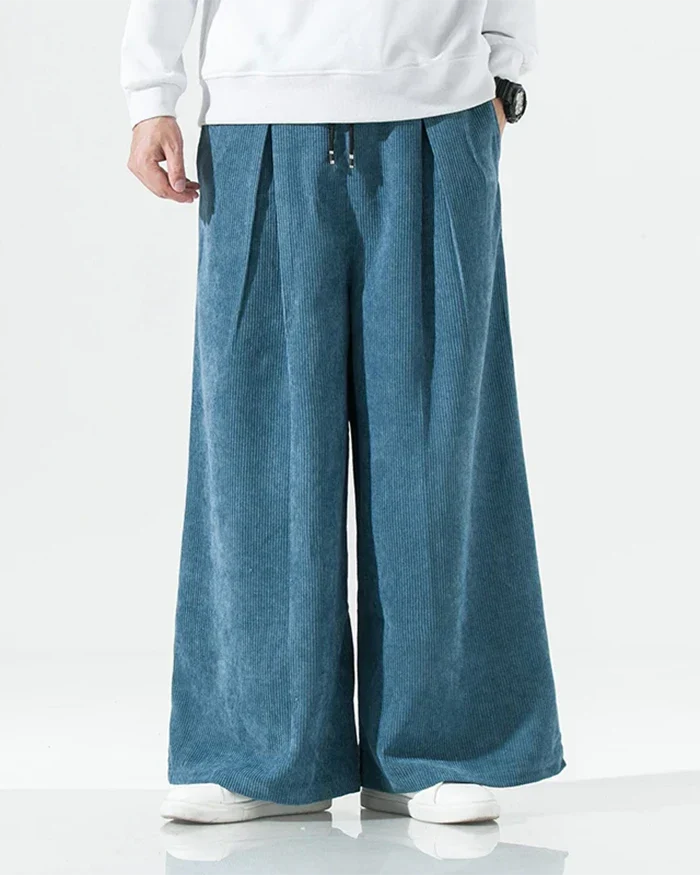 Velvet wide leg japanese pants "Shiko" - Image 4