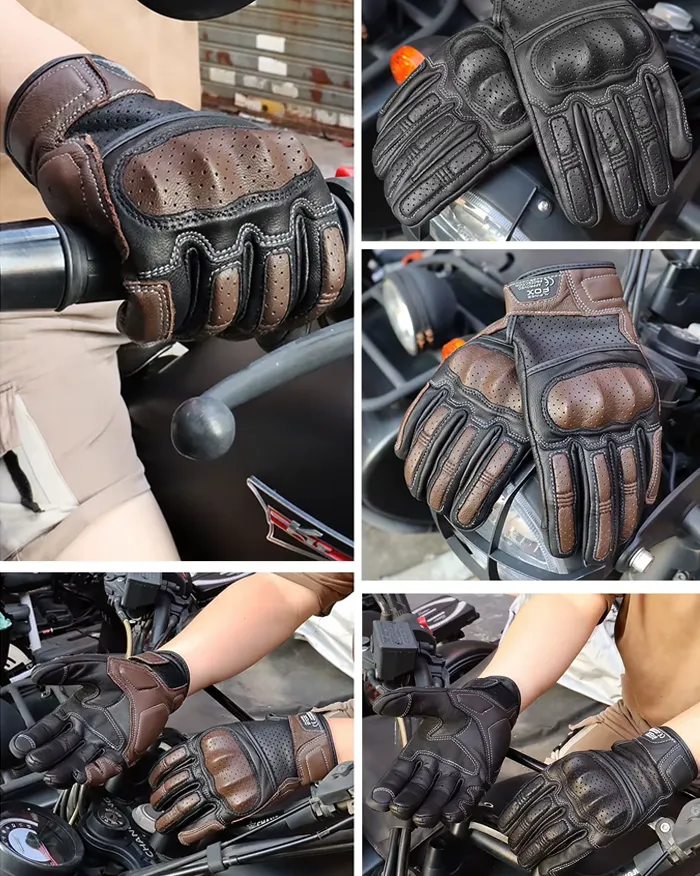 Vintage Leather Gloves "Tachiyo" - Image 3