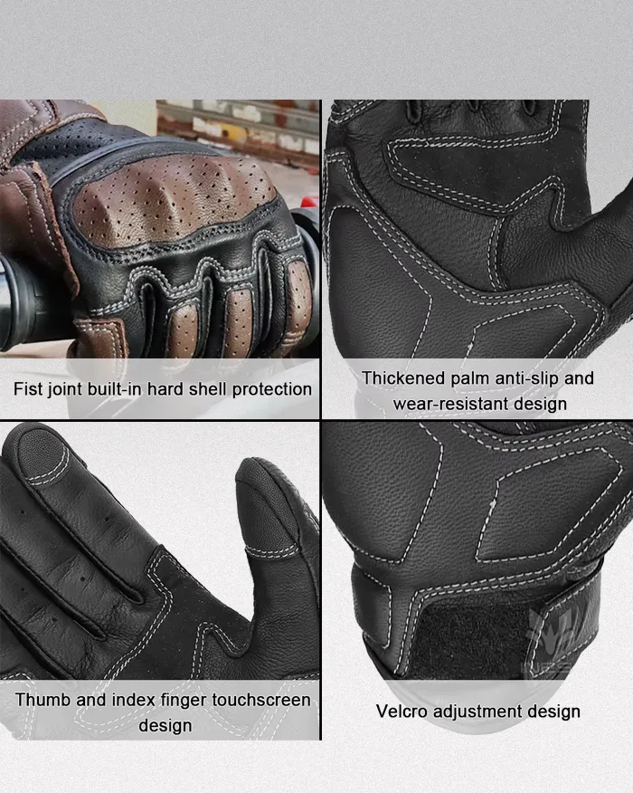 Vintage Leather Gloves "Tachiyo" - Image 8